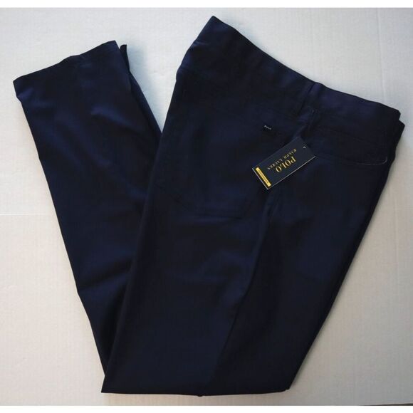 Polo Ralph Lauren Men Sz 34x32 Navy Blue Performance Golf Tailored Fit Pants - Picture 11 of 11